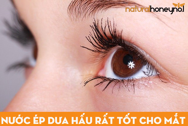 vitamin A, C và các chất dinh dưỡng thiết yếu khác trong dưa hấu giúp đôi mắt luôn khỏe mạnh.